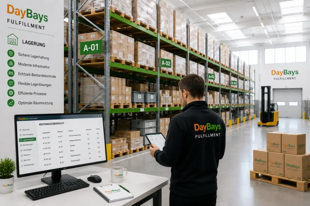 Professionelle Lagerung von Produkten im Fulfillment Lager in Deutschland
